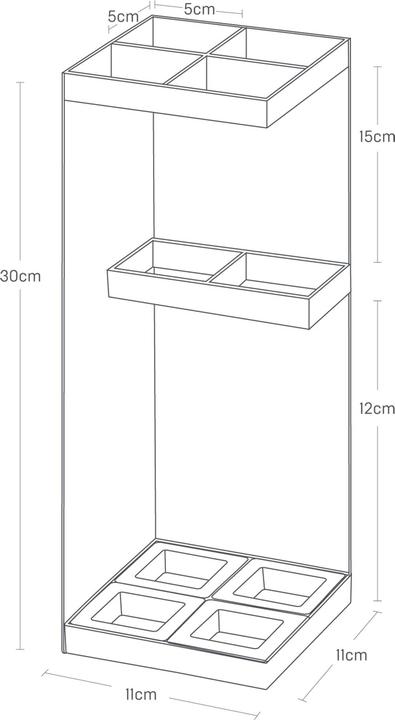 Actual product image Yamazaki Smart (11 x 11 cm)