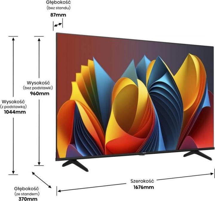 Produktbild Hisense TV 75E7NQ (75", E7NQ, QLED, 4K, 2023)