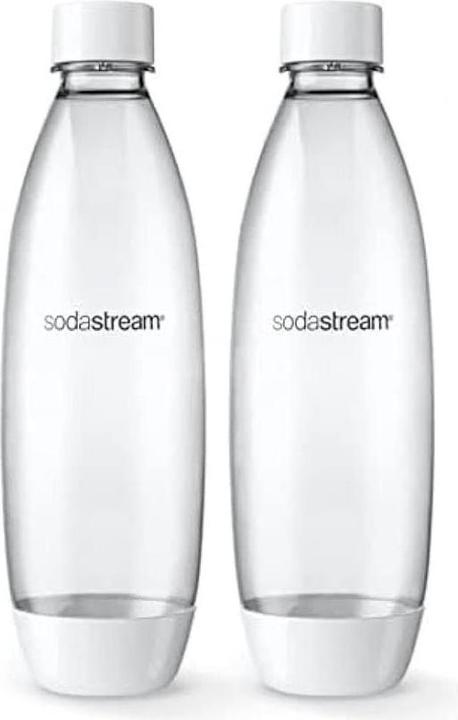 SodaStream 1 Liter Zekeringsflessen - Wit Twee Set voor de Vaatwasser