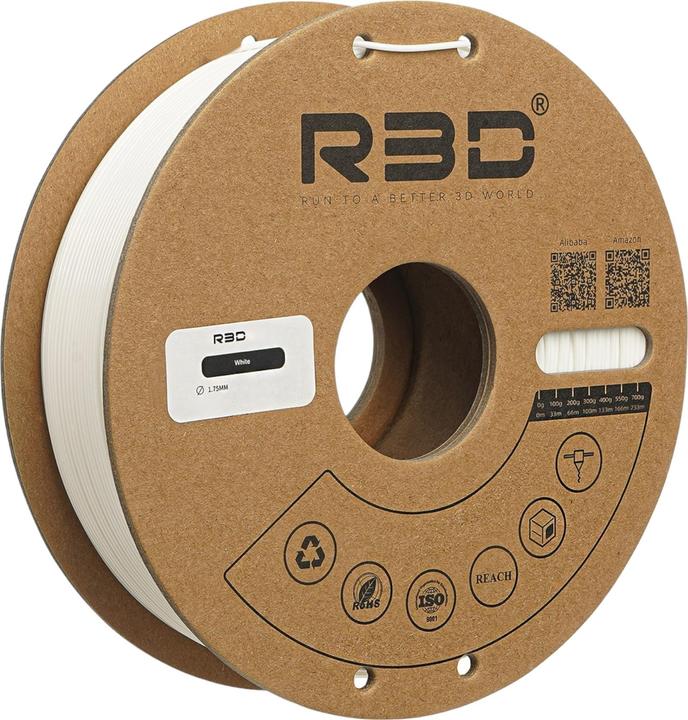 Image du produit R3D Filament PVA soluble dans l'eau 1.75mm 800g (APVP, 1.75 mm, 800 g, Blanc)