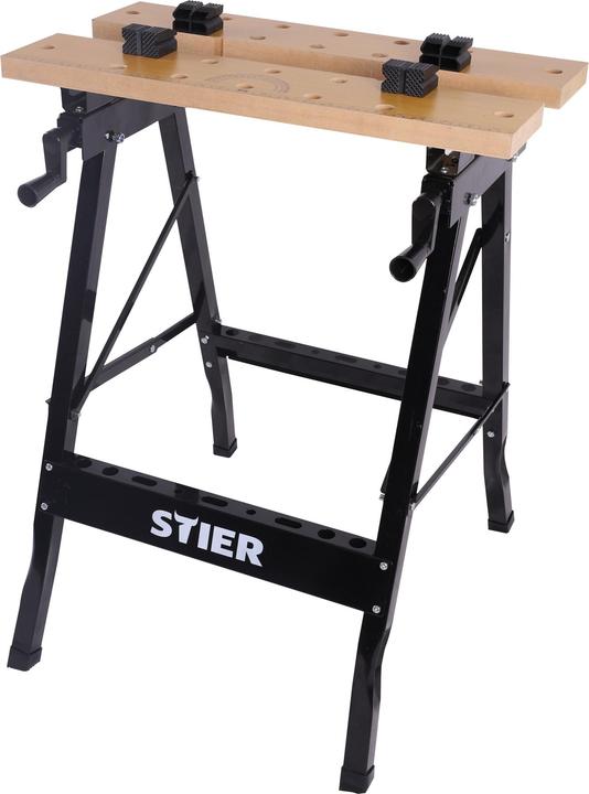 Stier Plan de travail et table de serrage repliable, 100 kg (63.50 cm, 60.50 cm)