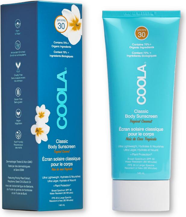 Coola Suncare Classic Lotion Tropical Coconut (Sonnencreme, SPF 30, 148 ml, 148 g)