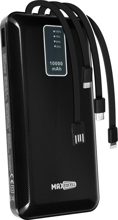 Max Excell 10.000mAh + 4x cavo powerbank (10000 mAh)