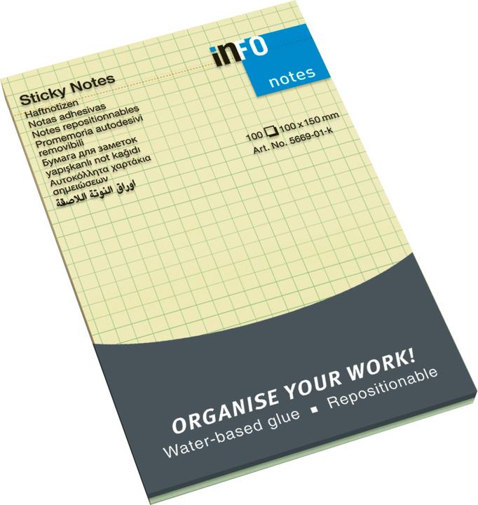 Produktbild STICKY NOTES – Haftnotizen (100 x 150 mm)