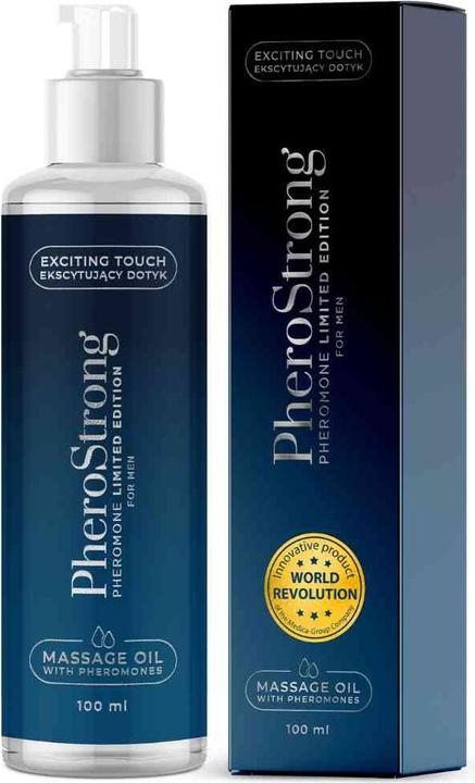 Immagine prodotto PheroStrong Edizione limitata per uomini Olio per massaggi con feromoni Olio per massaggi 100ml (100 ml)