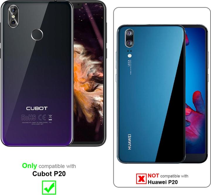 Actual product image Cadorabo Book Jeans Optics Cover (Huawei P20)