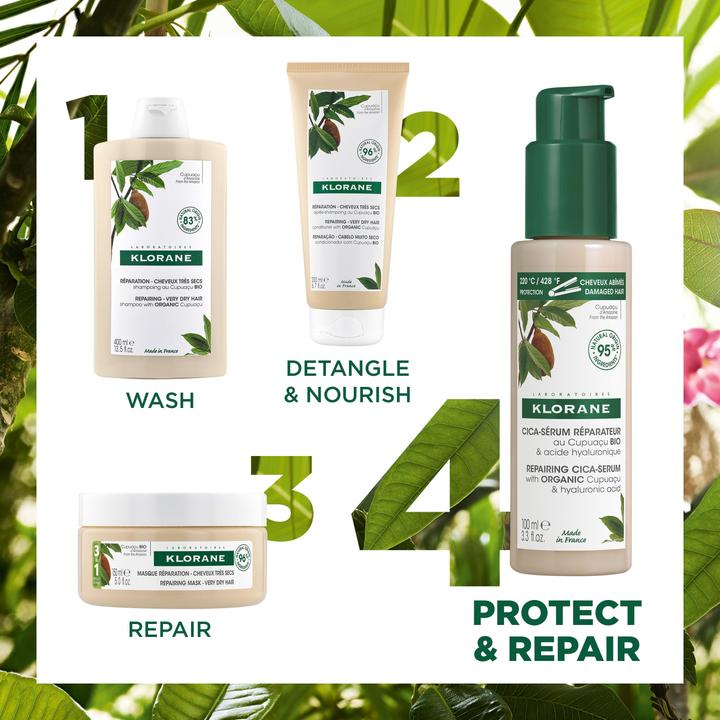 Actual product image Klorane Repairing cica serum with organic cupuaçu (100 ml)