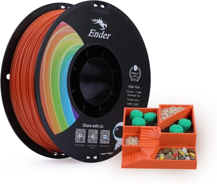 Image du produit Creality Ender (PLA+ LECTURE, 1.75 mm, 1000 g, Orange)