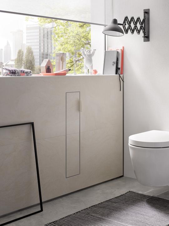Actual product image Emco WC module ASIS PLUS UP 658x154mm door hinge right Aluminium