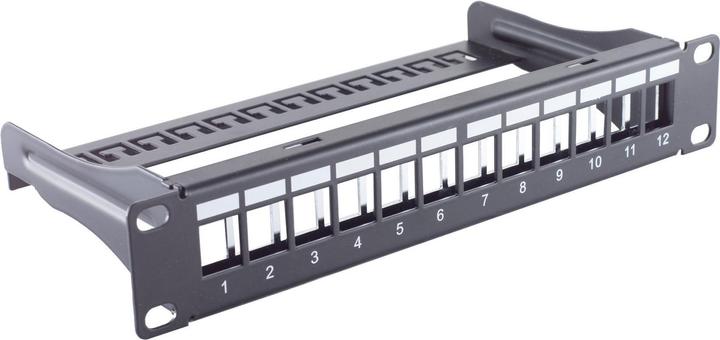 Shiverpeaks S/CONN maximum connectivity 25,40cm (10") Panneau Keystone, 12 voies, 1U, STP, noir