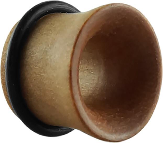 Star Piercing Flared Tunnel aus Sawo Holz mit O-Ring (ohne Messing, Organisch)