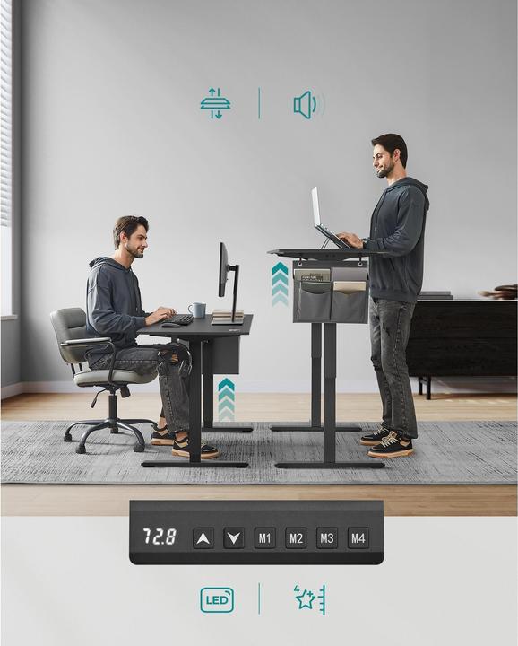 Produktbild Songmics Stehtisch (120 x 60 x 72 cm)