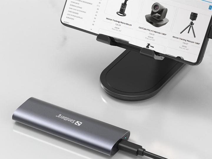 Produktbild Sandberg USB 3.2 Gehäuse für M.2+NVMe SSD (M.2, M.2 2230, M.2 2242, M.2 2260, M.2 2280)