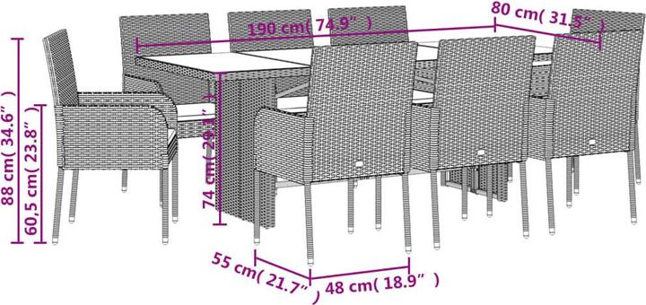 Immagine prodotto VidaXL Sade (80 cm)