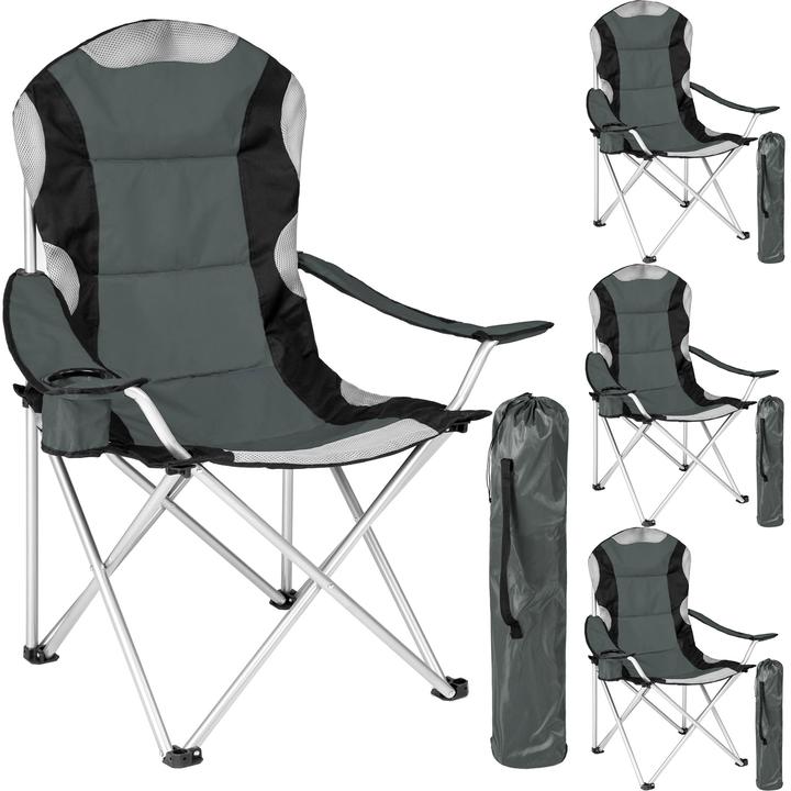Actual product image tectake 4x camping chair