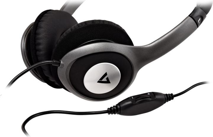 Actual product image V7 Deluxe 3.5mm Stereo Headphones (ANC, Cable)