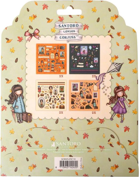 Actual product image art by marlene Gorjuss Sticker Sheet 4x2 designs