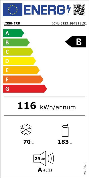 Etichetta energetica Liebherr ICNb 5123 Plus (253 l)