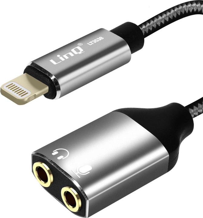 LinQ LT3538 Audiosplitter (Lightning, 3.5mm Klinke)
