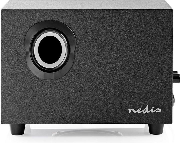 Immagine prodotto Nedis Altoparlante per PC - Alimentazione tramite USB - Subwoofer - Ingresso connessioni: 1x 3,5 mm - 2.1 (1 pz., 16 W)