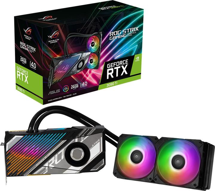 Image du produit ASUS GeForce ROG STRIX LC RTX 3090 Ti 24G GAMING (24 Go)