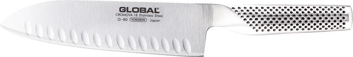 Global G-80 Santoku knife with scallops (18 cm)