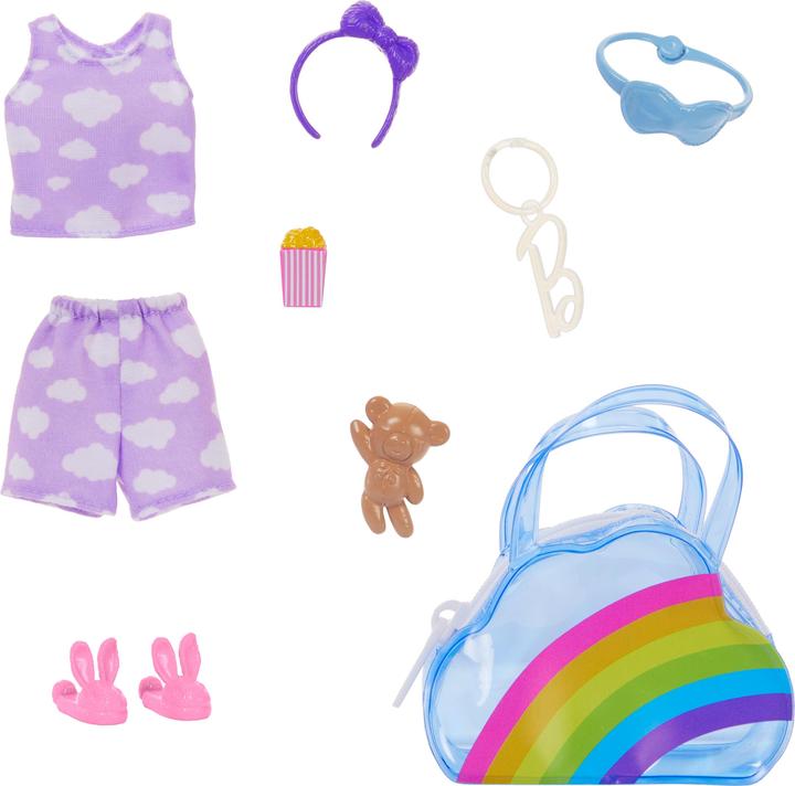 Image du produit Barbie Vêtements de mode et sac de luxe avec accessoires dans un présentoir de comptoir
