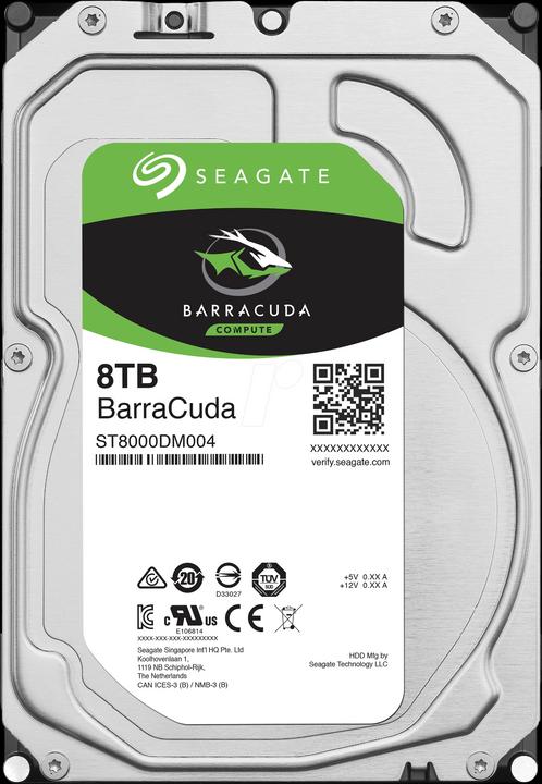 Produktbild Seagate BarraCuda (8 TB, 3.5", SMR)