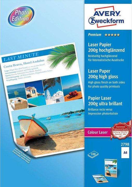 Actual product image Avery premium colour (200 g/m², A4, 100 x)