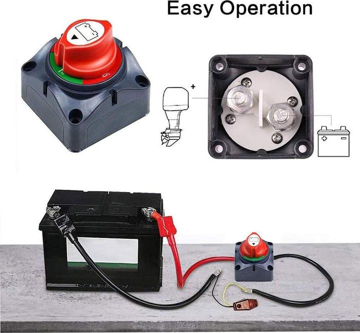 Image du produit Offgridtec Coupe-batterie 12V 24V 275A Connecteur à vis M10