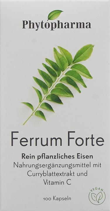 Image du produit Phytopharma Ferrum Forte (100 pièce(s), Capsules, 89 g)