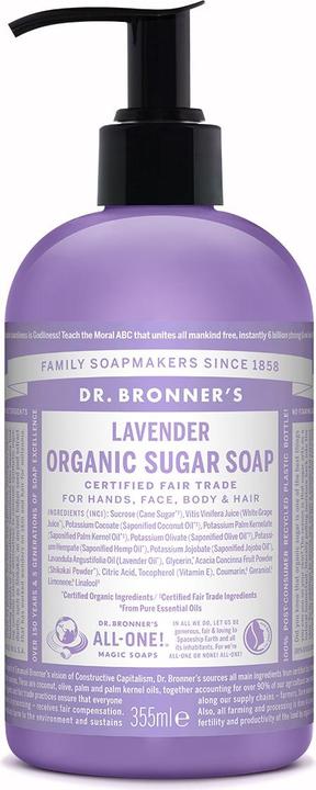 Dr. Bronner's Sugar Soap (Flüssigseife, 355 ml)