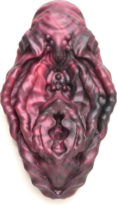 Productafbeelding Creature Cocks XR Brands Xeno Pussy Vulva Siliconen Slijper Rood & Zwart