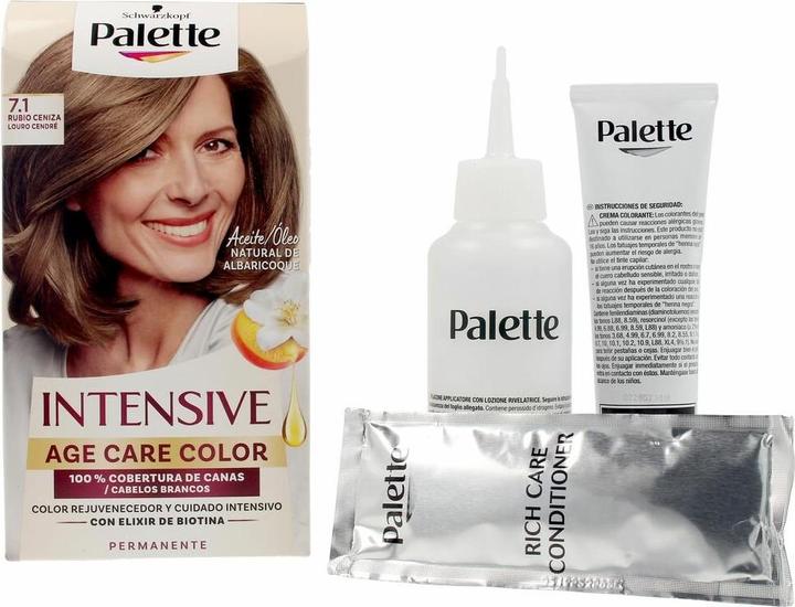 Schwarzkopf INTENSIVE color rejuvenecedor permanente #7.1-rubio ceniza 1 u (7.1-Rubio Ceniza 1 U)