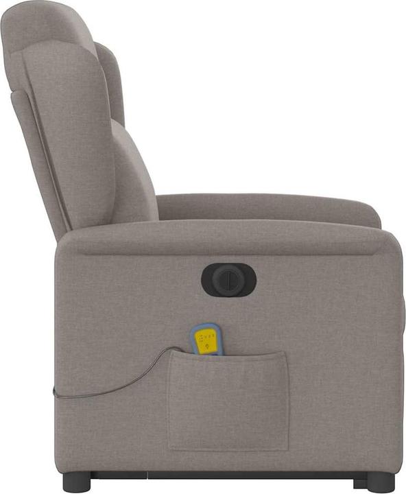 Produktbild VidaXL Elektrischer Massagesessel mit Aufstehhilfe Taupe Stoff