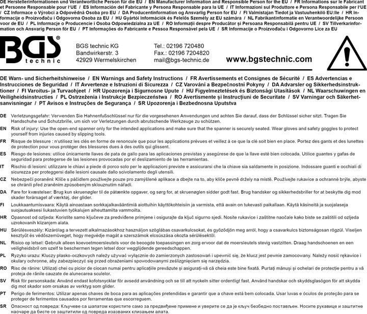 Produktbild BGS Hahnenfussschlüssel-Satz (21 mm, 22 mm, 23 mm, 24 mm, 25 mm, 26 mm, 27 mm, 28 mm, 30 mm, 32 mm, 20 mm)