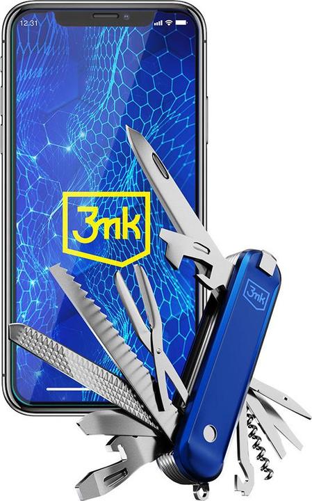 Actual product image 3MK HardGlass Max Lite for iPhone X black frame (1 Piece, Apple iPhone X)