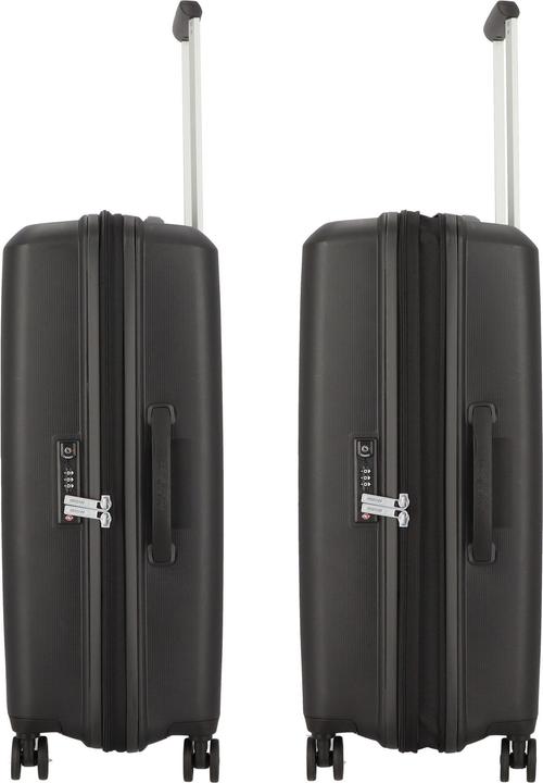 Image du produit American Tourister Valise de voyage Aerostep 66.5 L, Black (80 l, M (50 - 90l))
