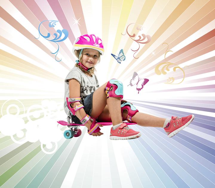 Image du produit Hudora Kit de protection Skate Wonders (M, Coudes, Protège-poignets, Genouillère, 6 pièces)