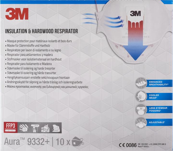Image du produit 3M Masque à particules Aura 9332PRO10 (FFP3, 10 x)
