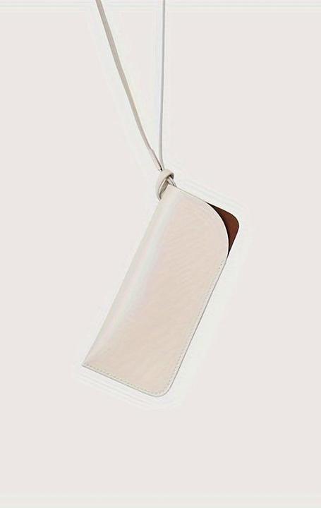 Only-Bags.Store PU Leder Brillenetui, verstellbarer Nackenriemen Sonnenbrillenhalter, Mode Accessoire hängende