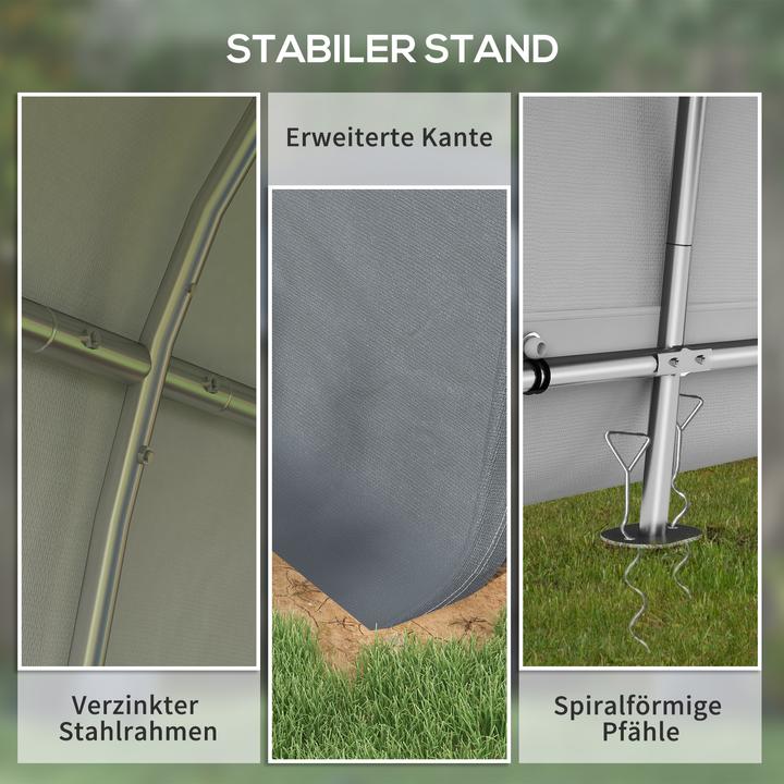 Actual product image Outsunny Equipment tent with two zip doors