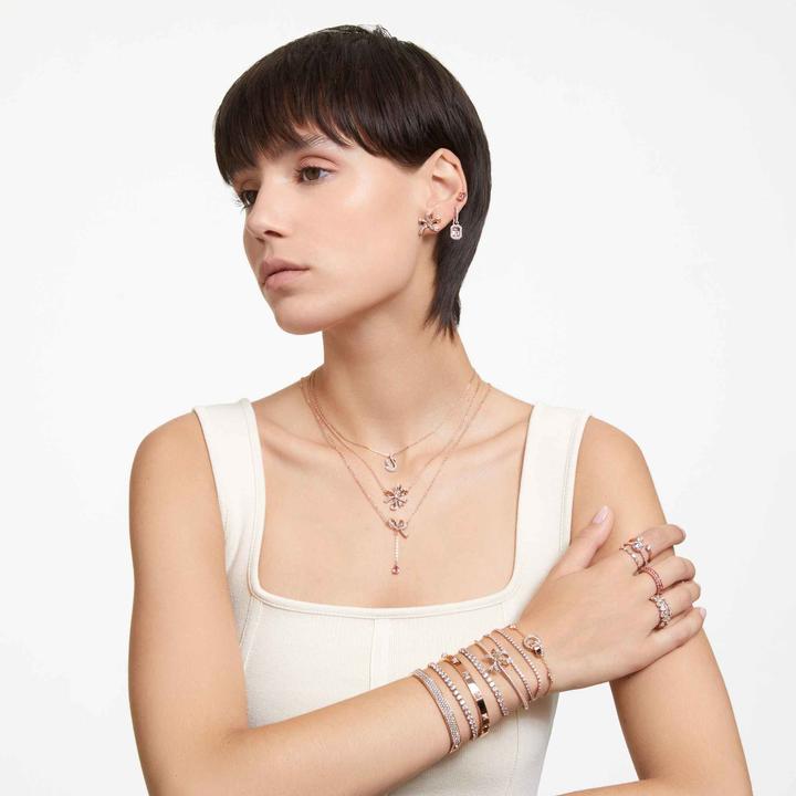 Actual product image Swarovski Iconic Swan Necklace Swan Small White Rose Gold (Swarovski Metal, 38 cm)