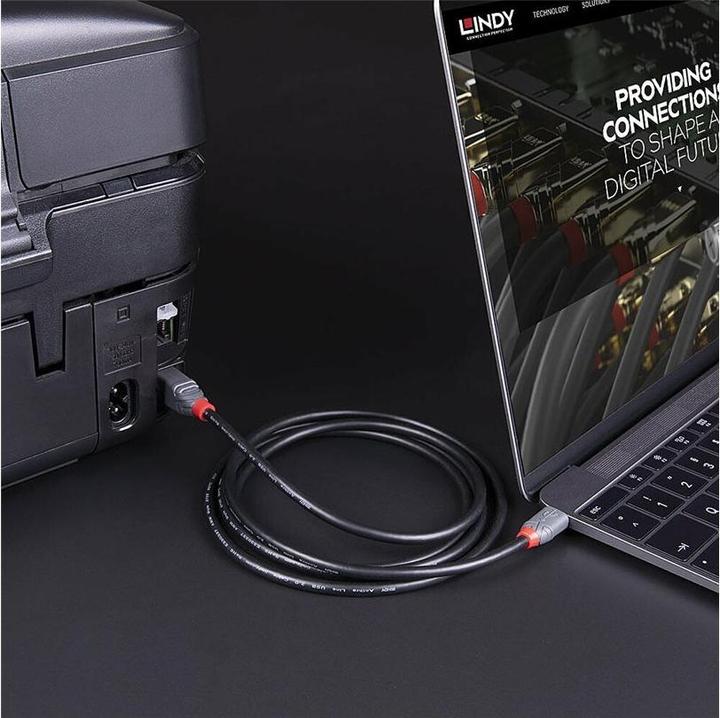 Immagine prodotto Lindy Cavo USB 3.2 da tipo C a B, linea Anthra (1 m, USB 3.2 Gen 1)