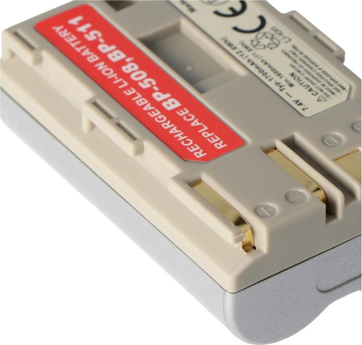 Produktbild AccuCell Akku Canon BP-511 Akku BP-508, BP-512 (Kamera Akku)