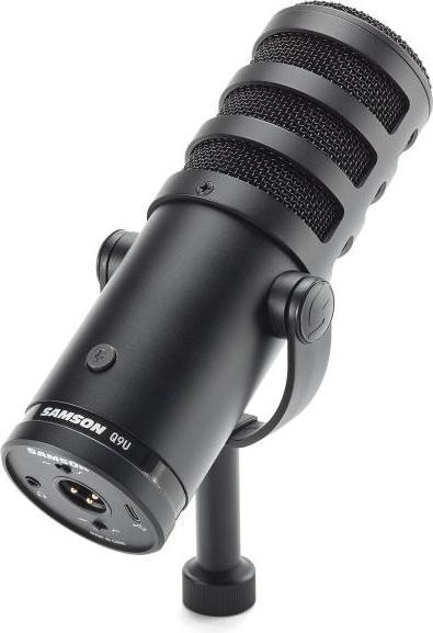 Actual product image Samson Q9U USB XLR microphone with table stand