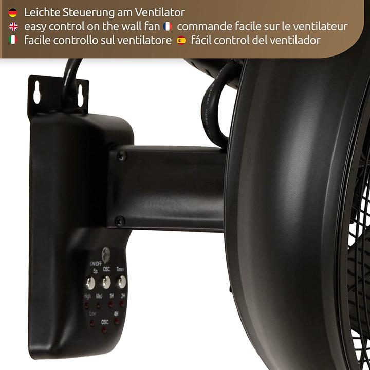 Produktbild EMZ Wandventilator mit Fernbedienung (67.50 dB)