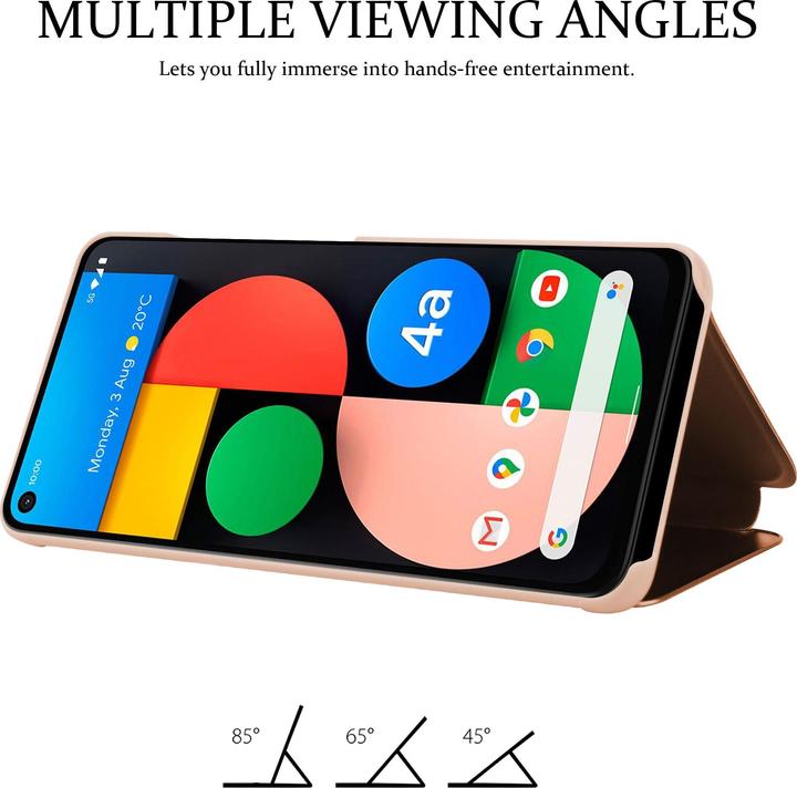 Actual product image Cadorabo Book Smart View Mirror Cover (Google Pixel 4a)