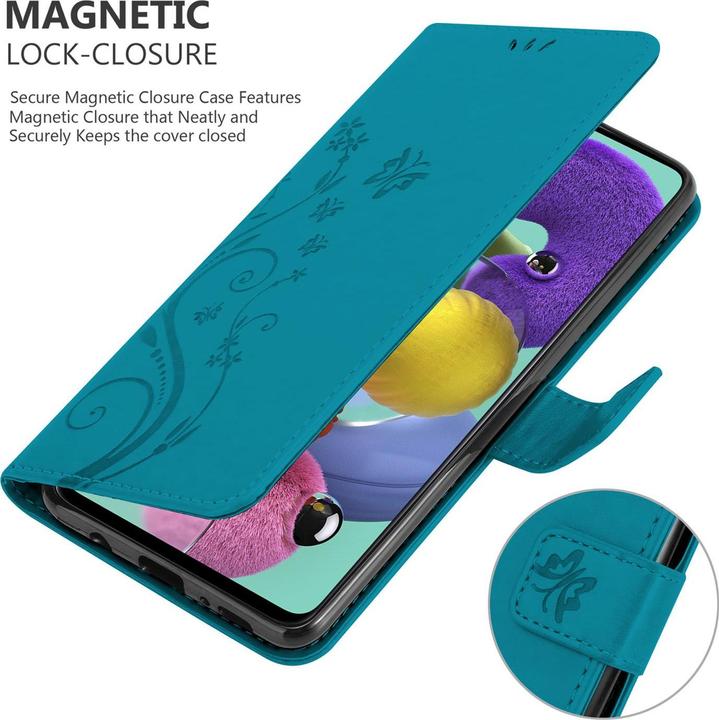 Productafbeelding Cadorabo Bloemen Boekomslag (Samsung Galaxy A51 5G)