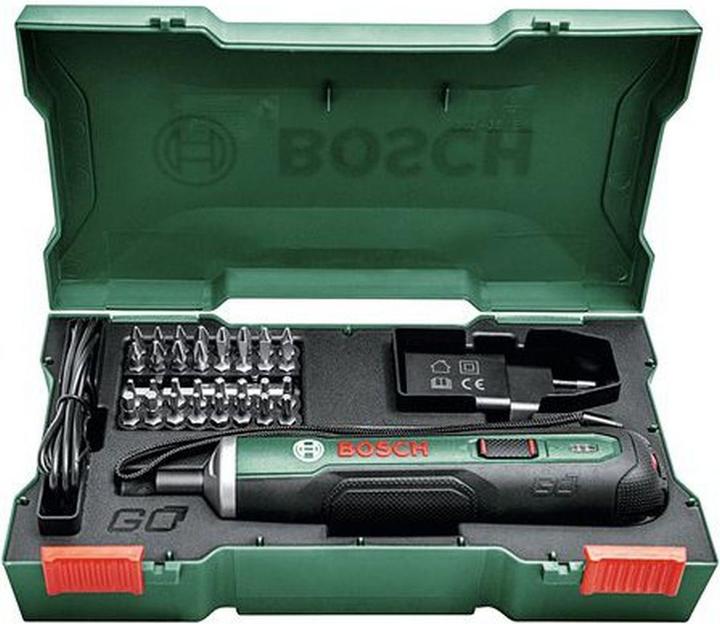 Storage box, Cardboard sleeve, Drill insert set (32 pieces), Micro-USB Charger